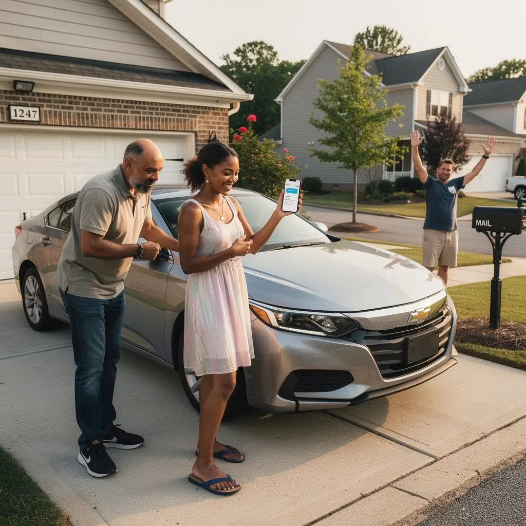 Grafika przedstawiająca krok po kroku proces wyboru ubezpieczenia samochodowego.