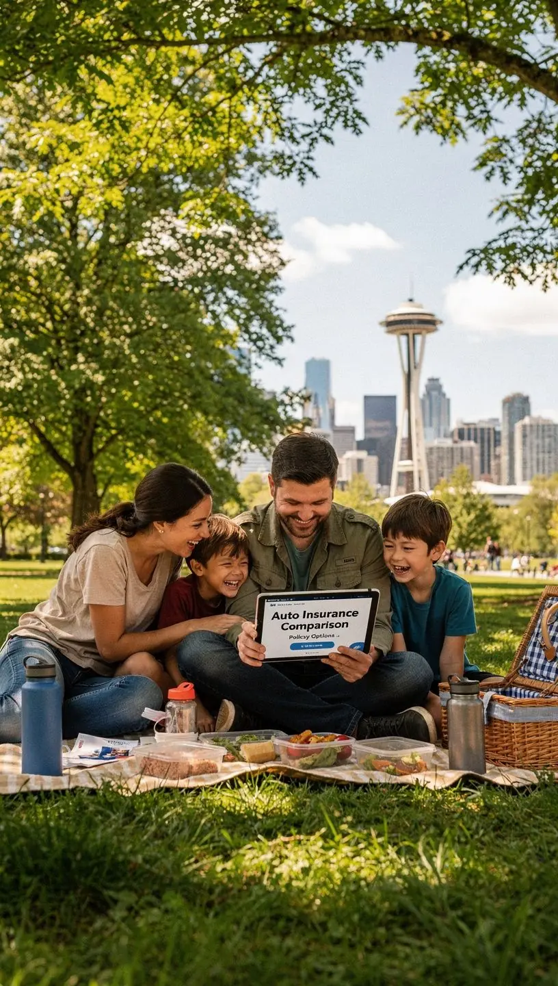 Zbliżenie na komputer z otwartą stroną internetową porównującą oferty ubezpieczeń.