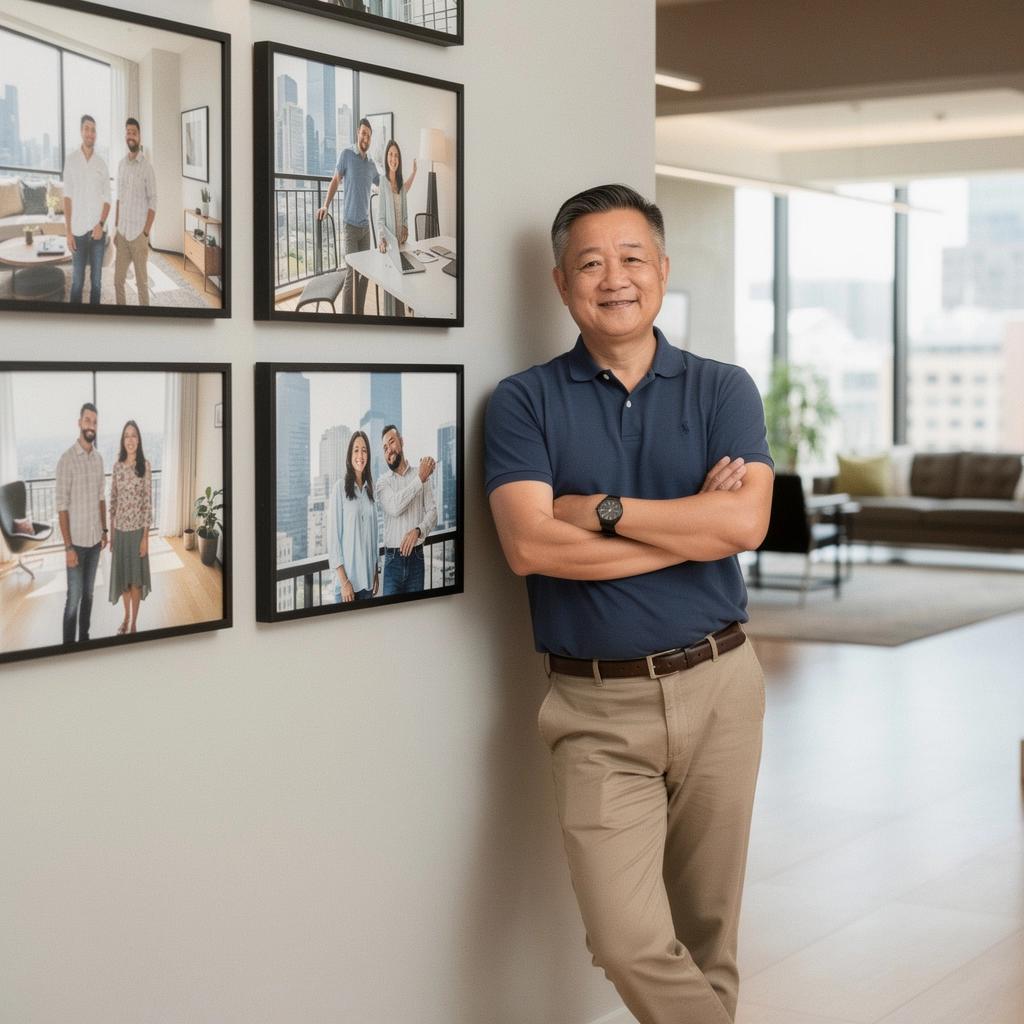 Rodzina przygotowująca się do przeprowadzki, pakująca rzeczy do kartonów w nowym mieszkaniu.